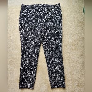 express black and white columnist pant size 8